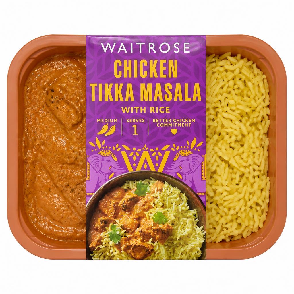 Waitrose Indian Chicken Tikka Masala with Rice for 1