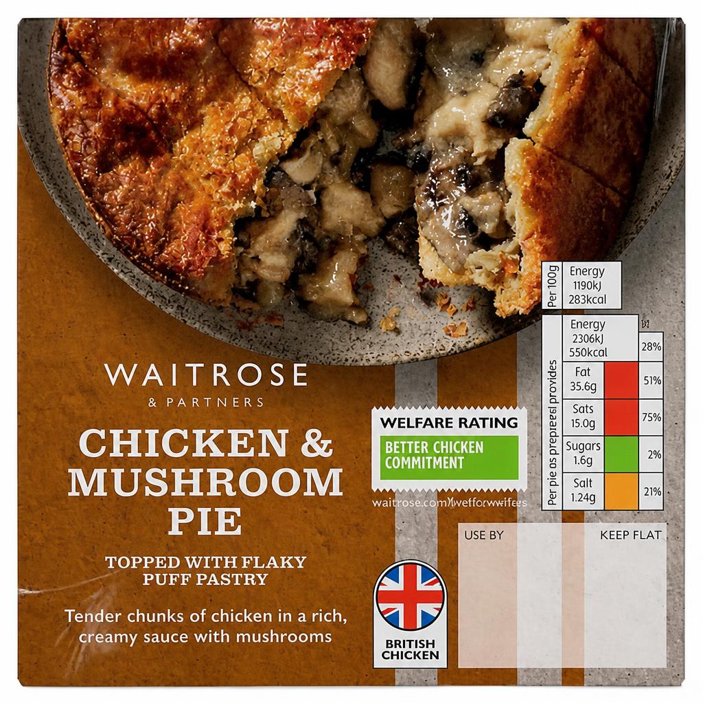 Waitrose Chicken & Mushroom Pie