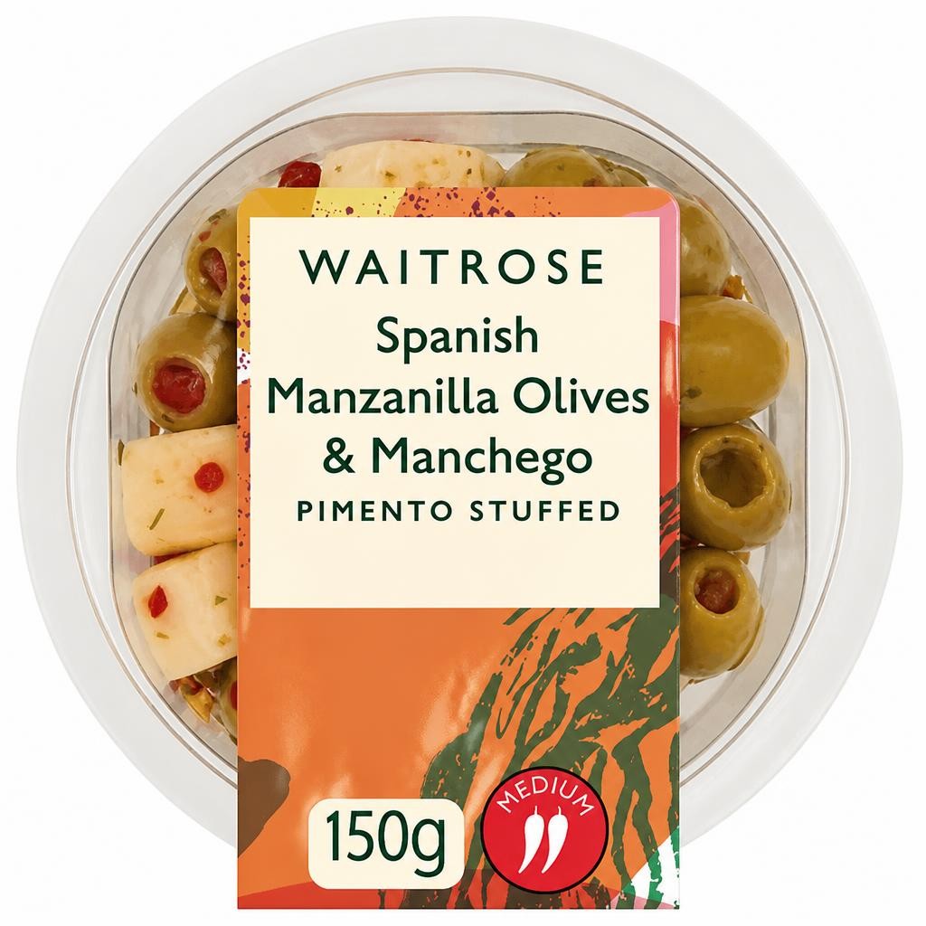 Waitrose Spanish Manzanilla Olives & Manchego