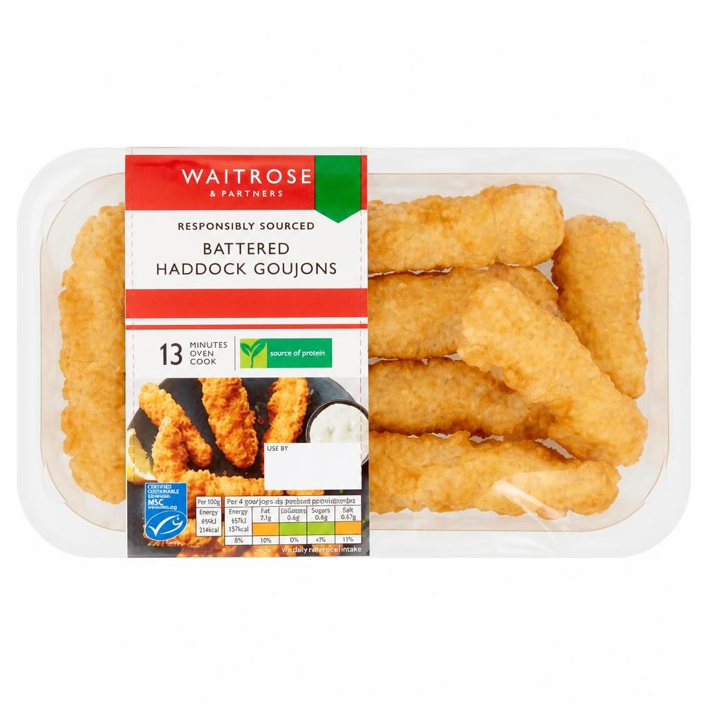 Waitrose Battered Haddock Goujons