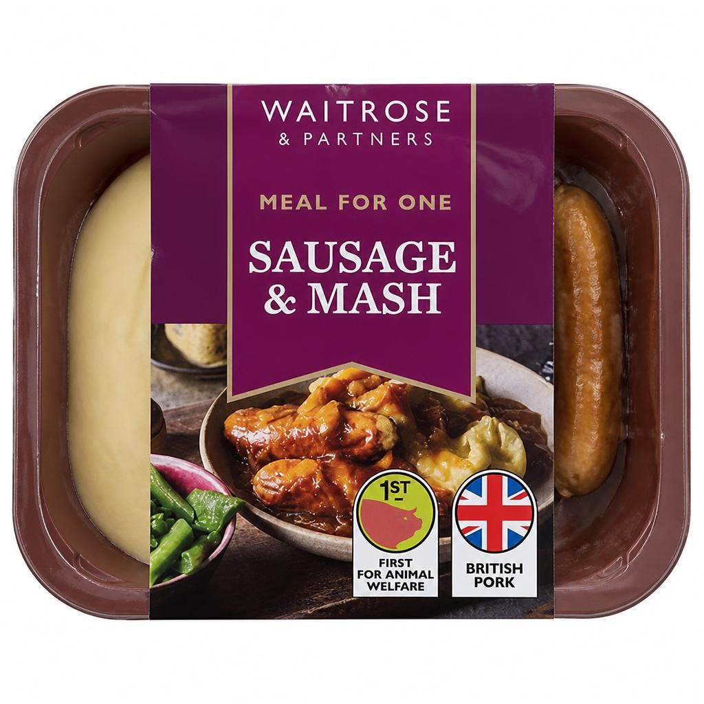 Waitrose Classics Sausage & Mash for 1