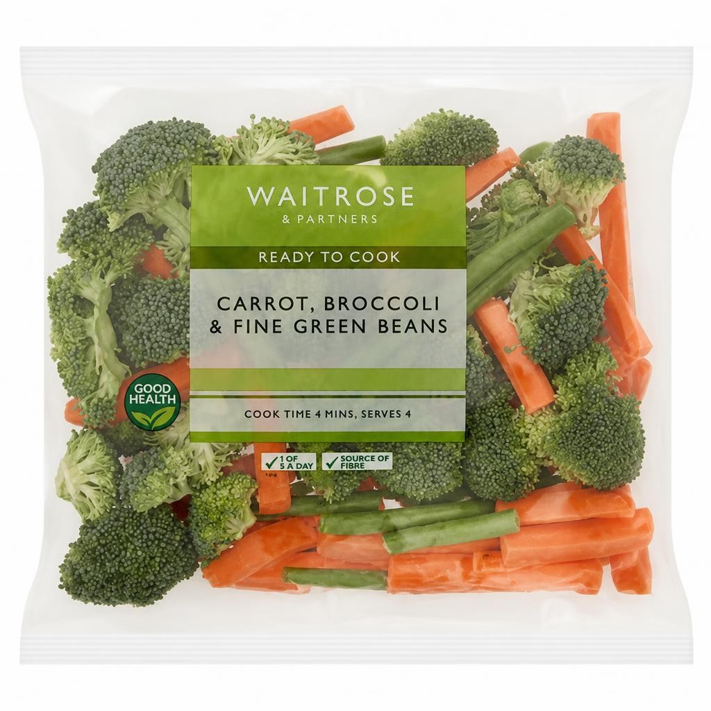 Waitrose Carrot, Broccoli & Fine Green Beans