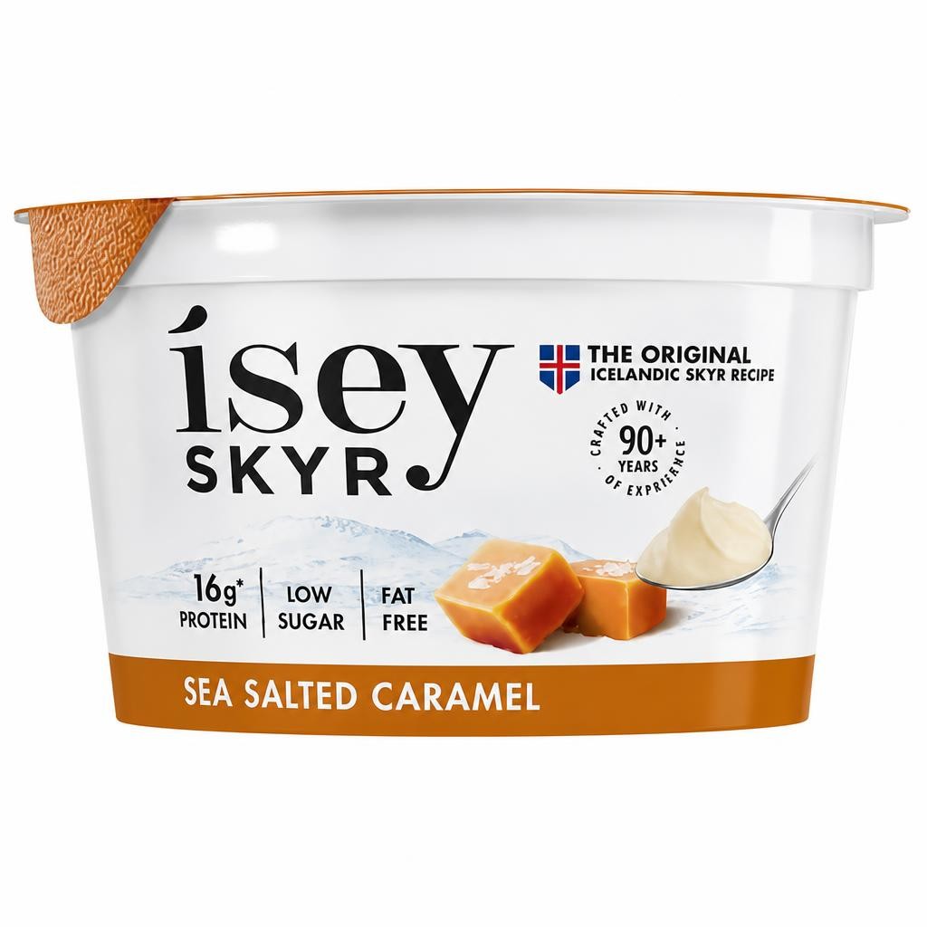 Isey Skyr Sea Salted Caramel Icelandic High Protein Fat Free Yogurt