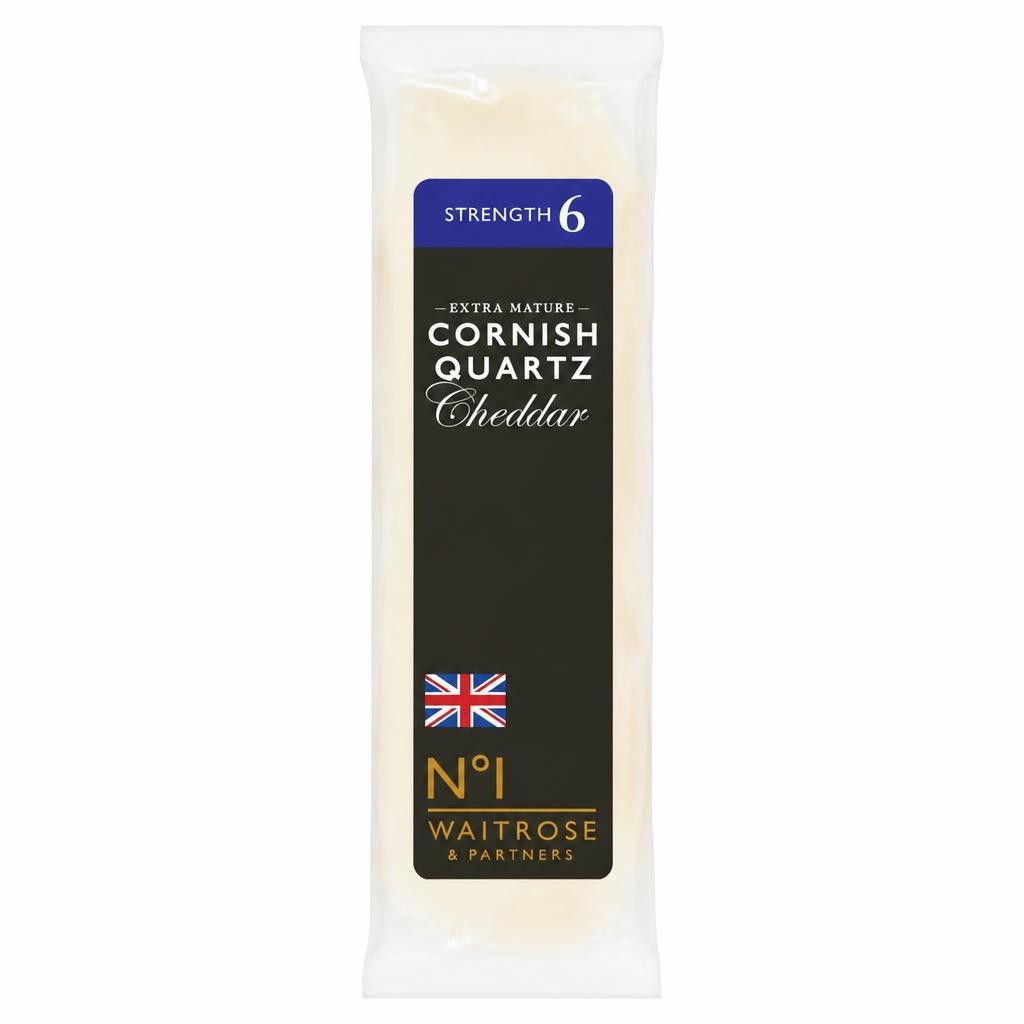 No. 1 Cornish Quartz Extra Mature Cheddar Cheese Strength 6