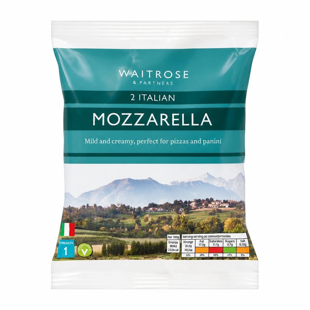 Waitrose Italian Mozzarella Cheese Strength 1 Large