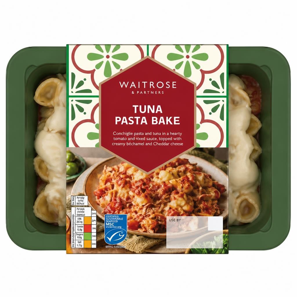Waitrose Italian Recipe Tuna Pasta Bake for 1