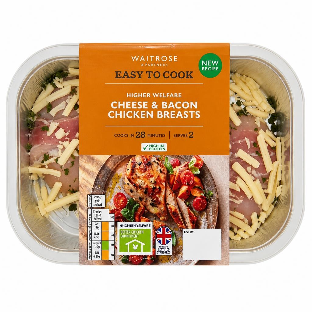 Easy to Cook Cheese & Bacon Chicken Breasts