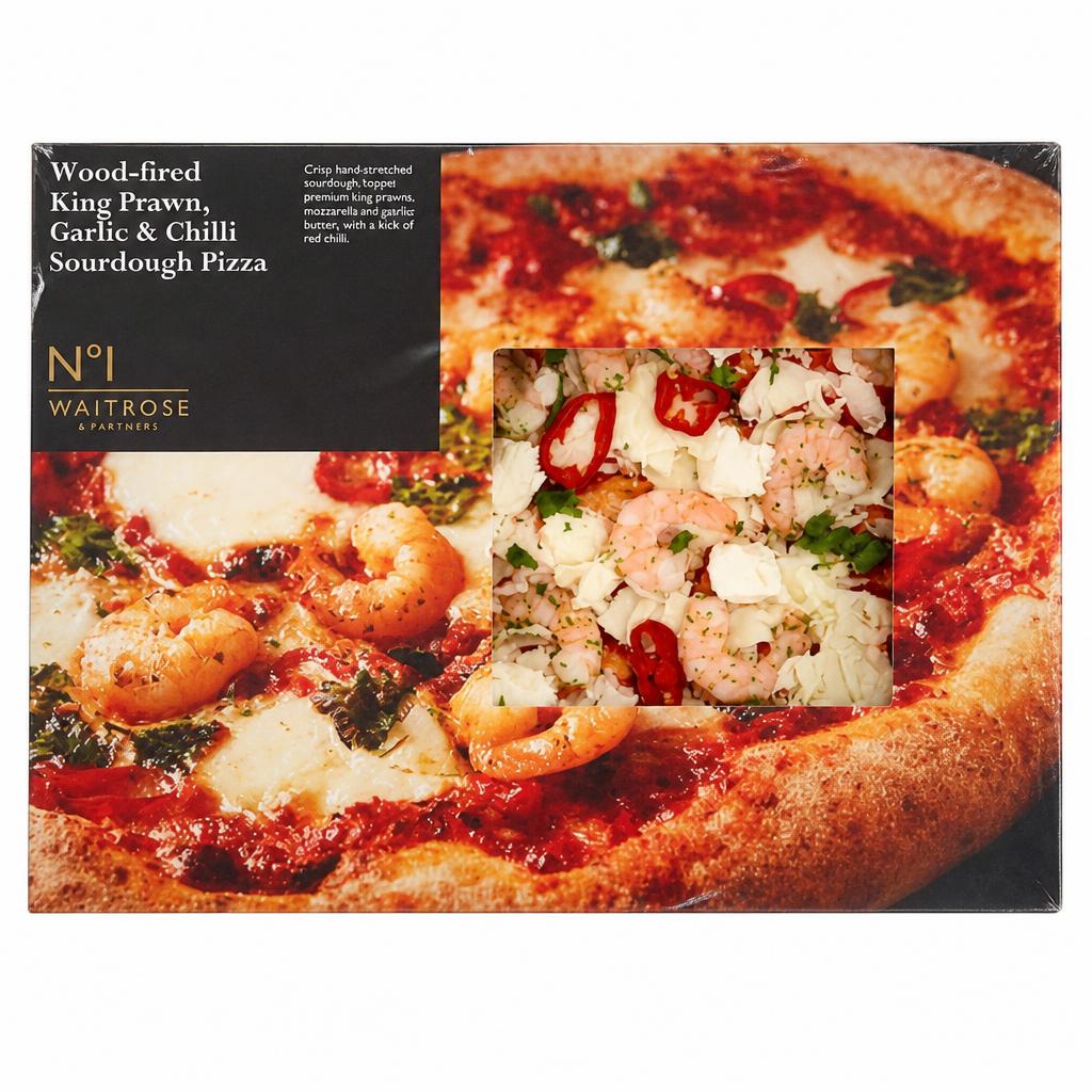 No.1 Wood-fired King Prawn, Garlic & Chilli Sourdough Pizza