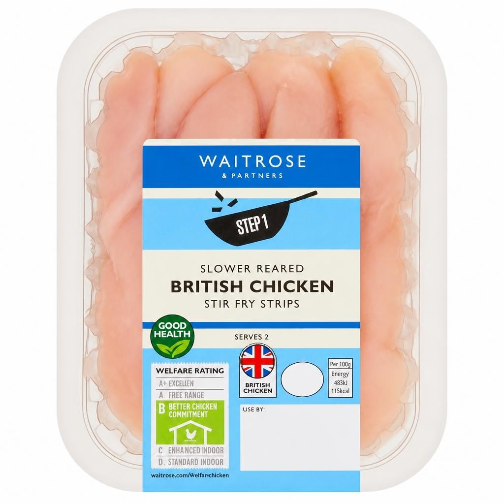 Waitrose Slower Reared Chicken Stir Fry Strips