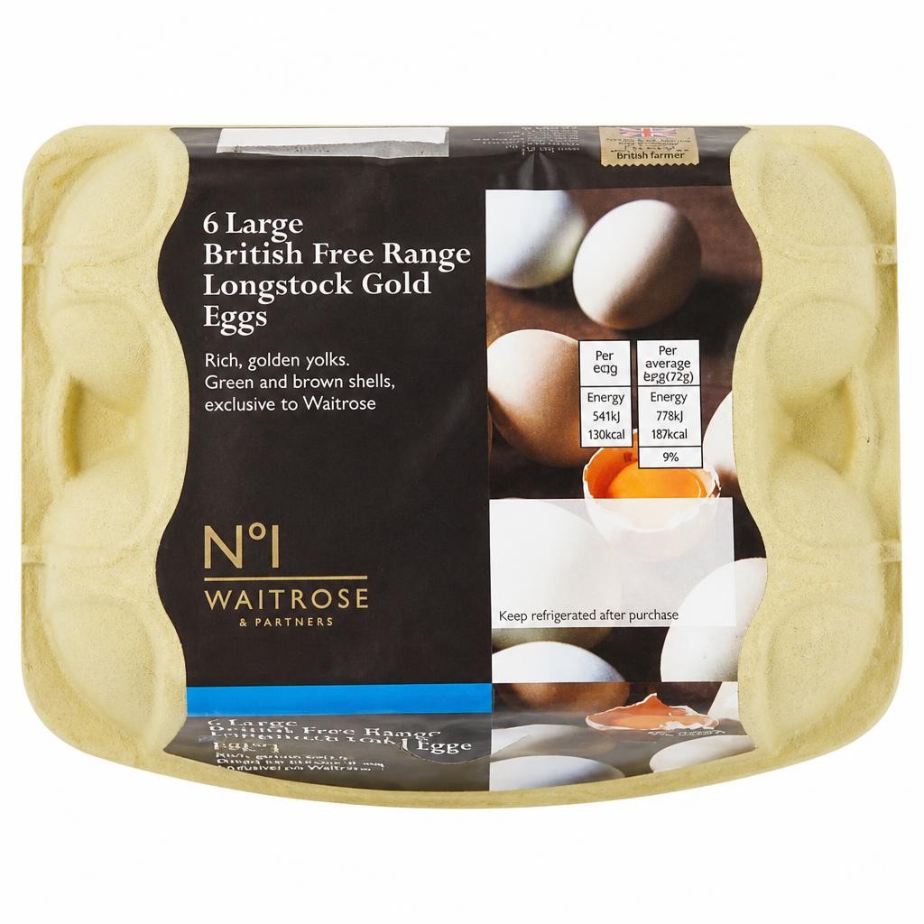 No.1 Large Longstock Gold Free Range Eggs