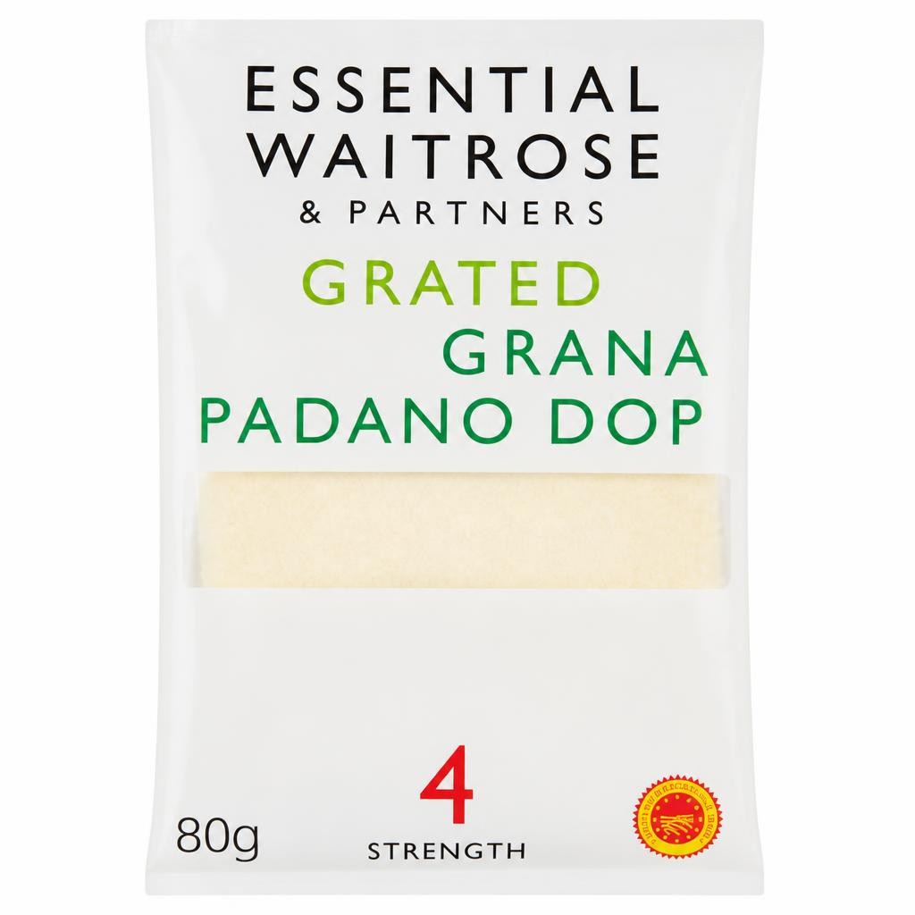 Essential Waitrose Grana Padano DOP Grated Cheese