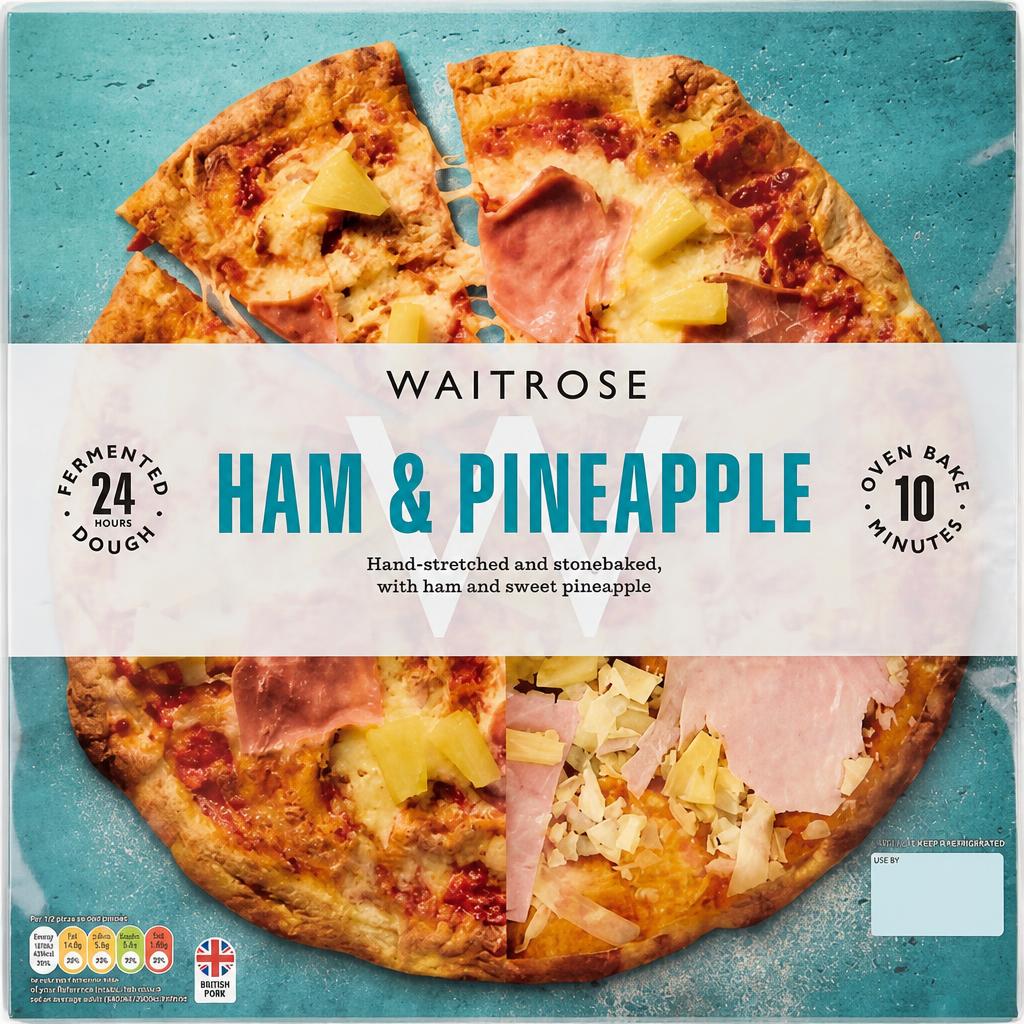 Waitrose Stonebaked Ham & Pineapple Pizza