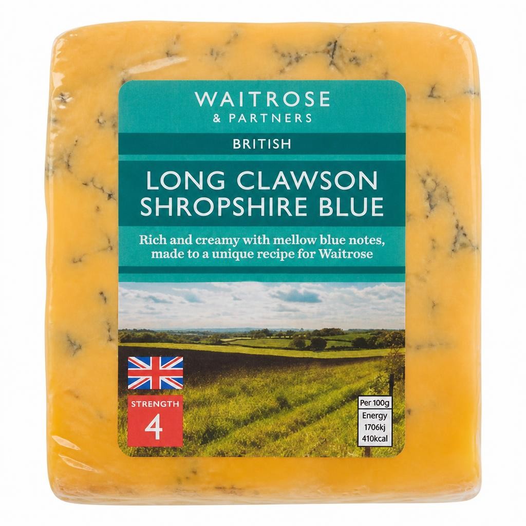 Waitrose Long Clawson Shropshire Blue Cheese Strength 4