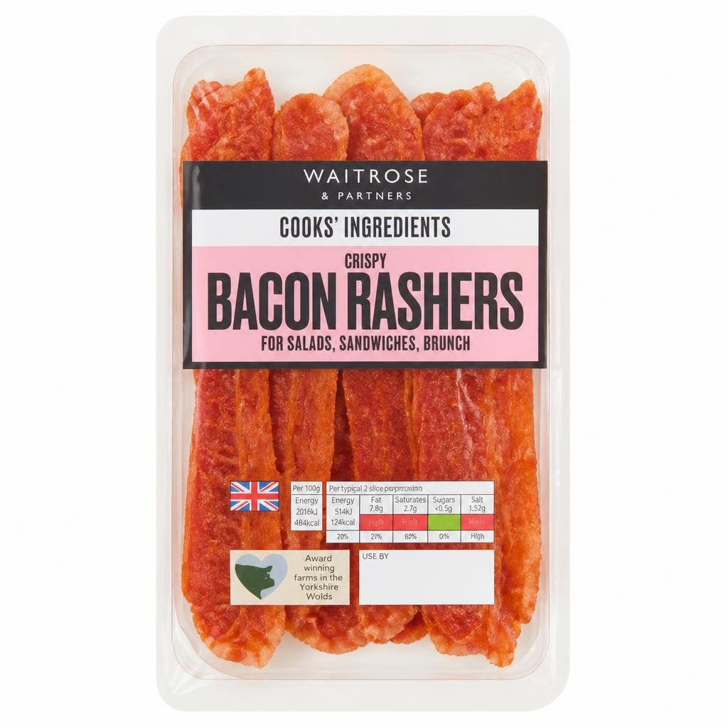 Cooks' Ingredients Cooked Crispy Bacon Rashers