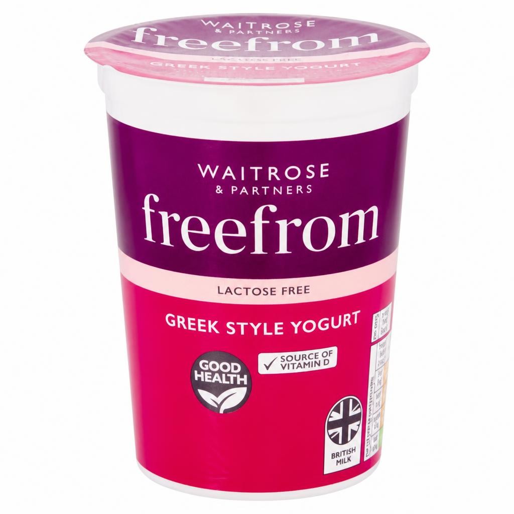 Waitrose Freefrom Lactose Free Greek Style Yogurt Alternative
