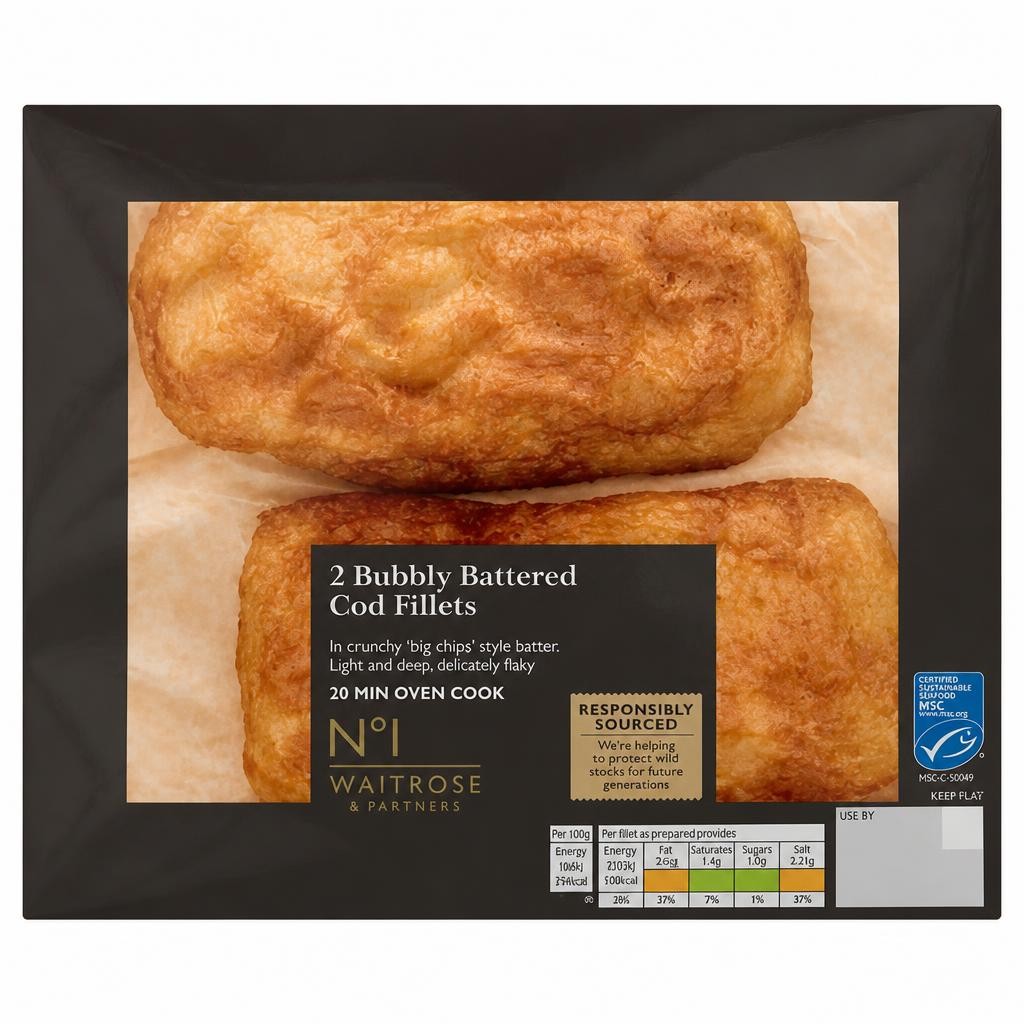 No.1 Bubbly Battered Cod Fillets