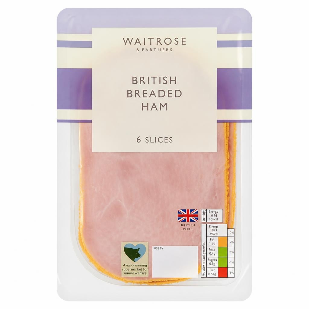 Waitrose British Breaded Ham 6 Slices