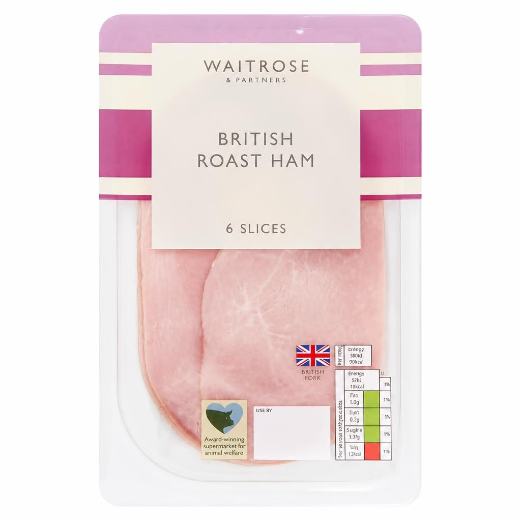Waitrose British Roast Ham 6 Slices