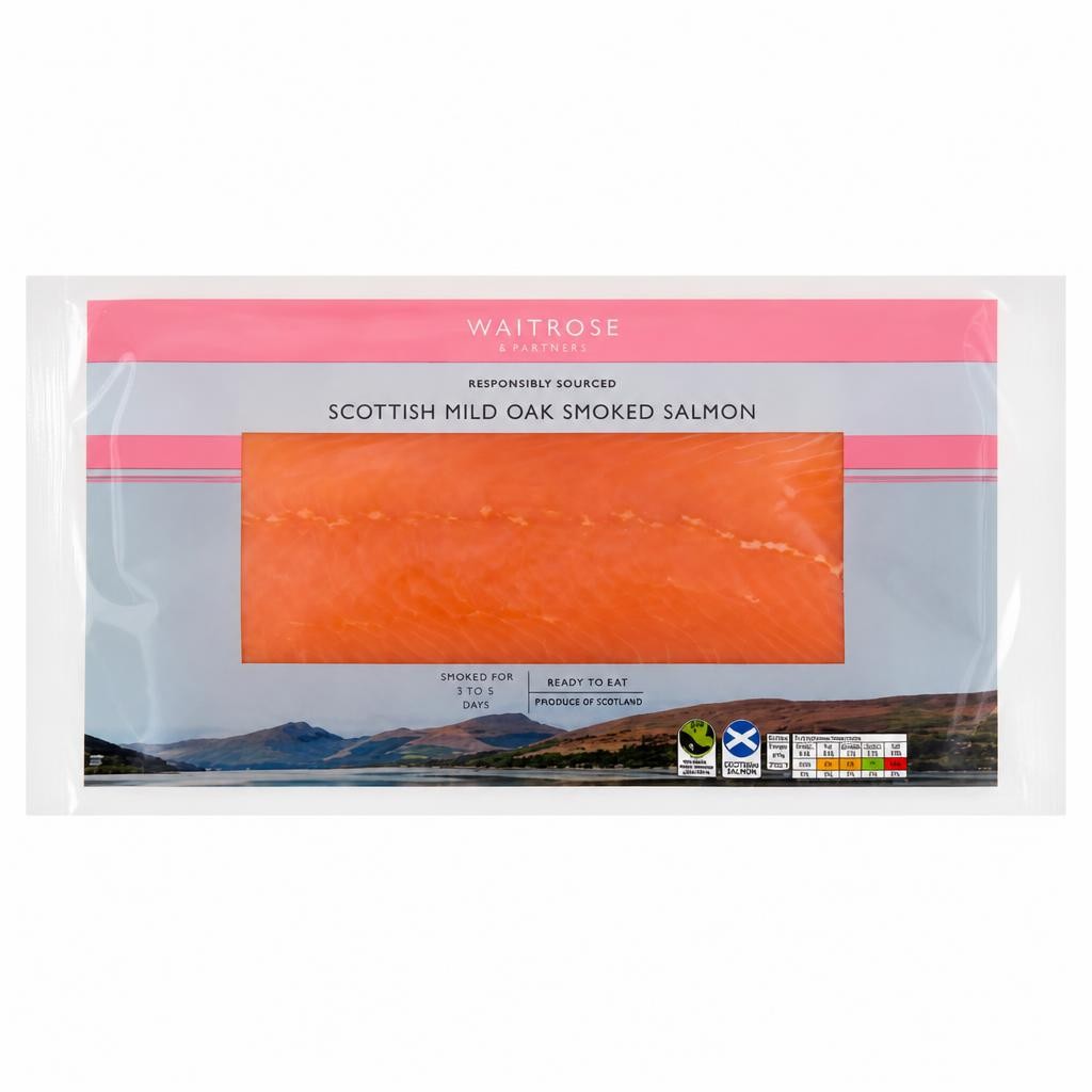 Waitrose Scottish Mild Oak Smoked Salmon