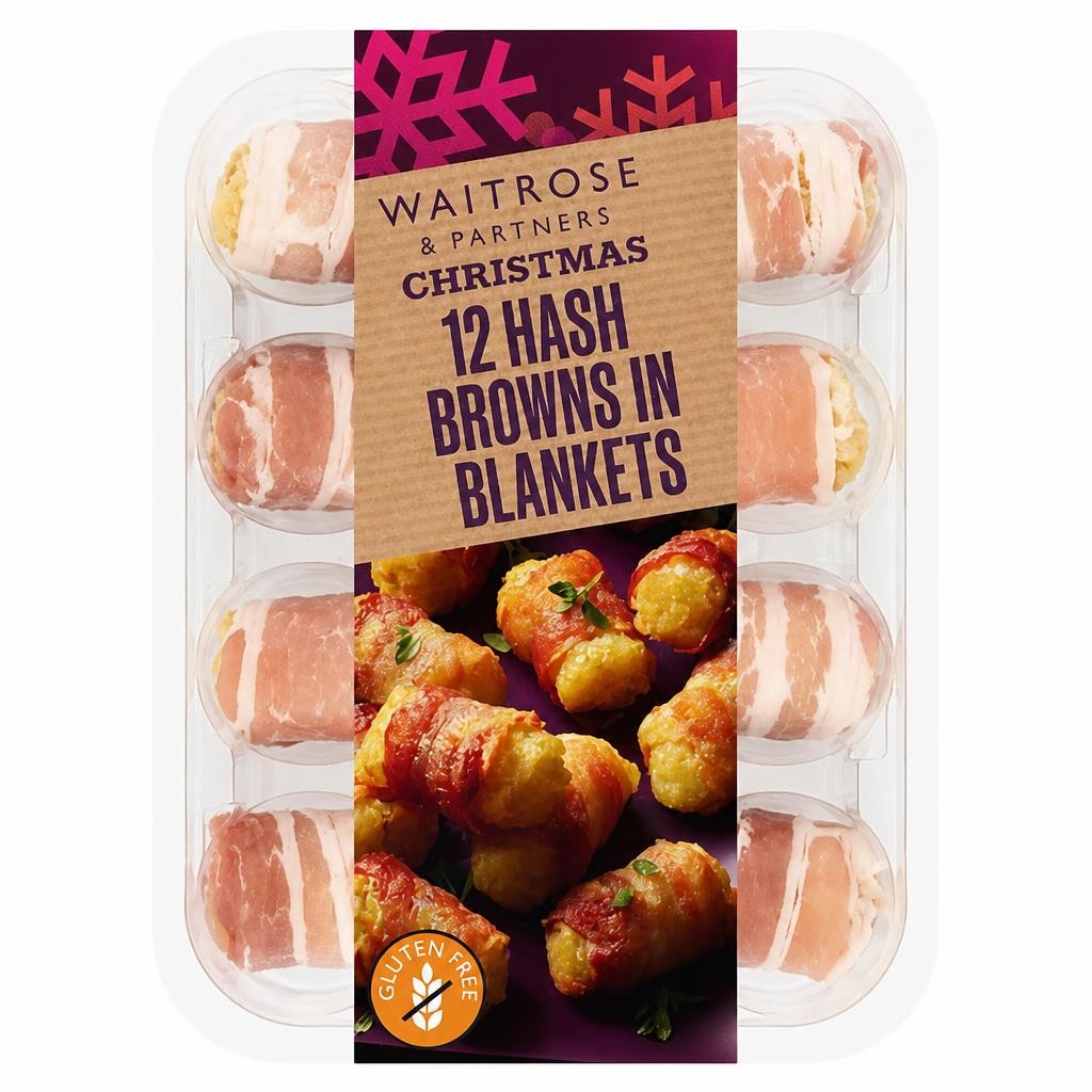 Waitrose 12 Hash Browns in Blankets