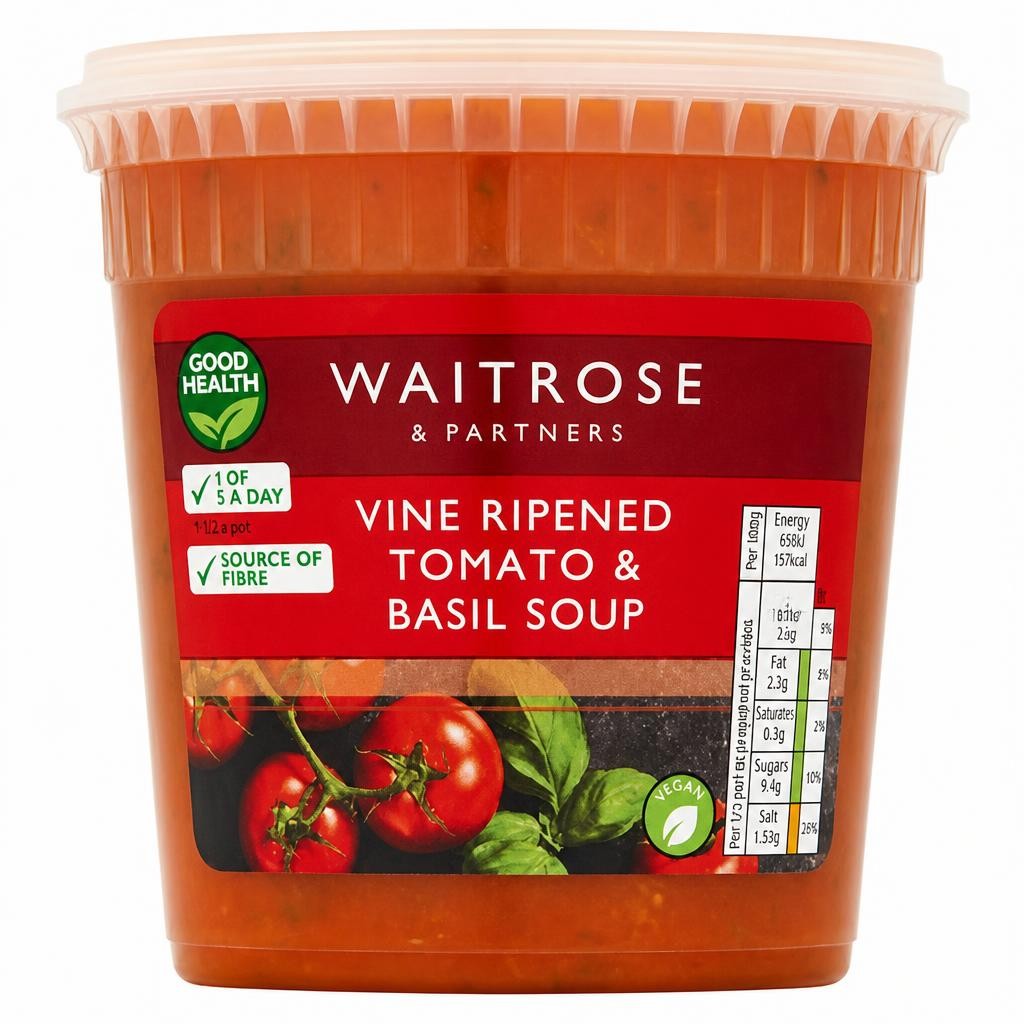 Waitrose Ripened Tomato & Basil Soup