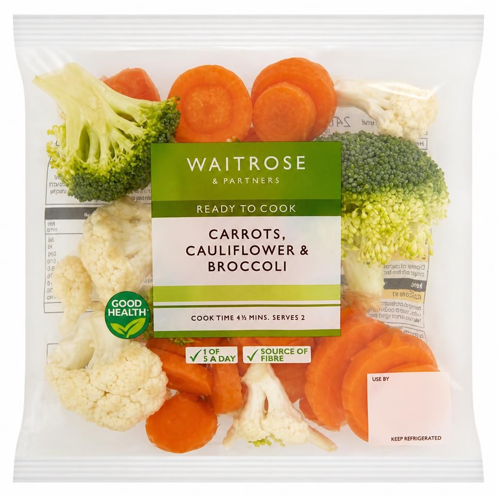 Waitrose Carrot, Cauliflower & Broccoli