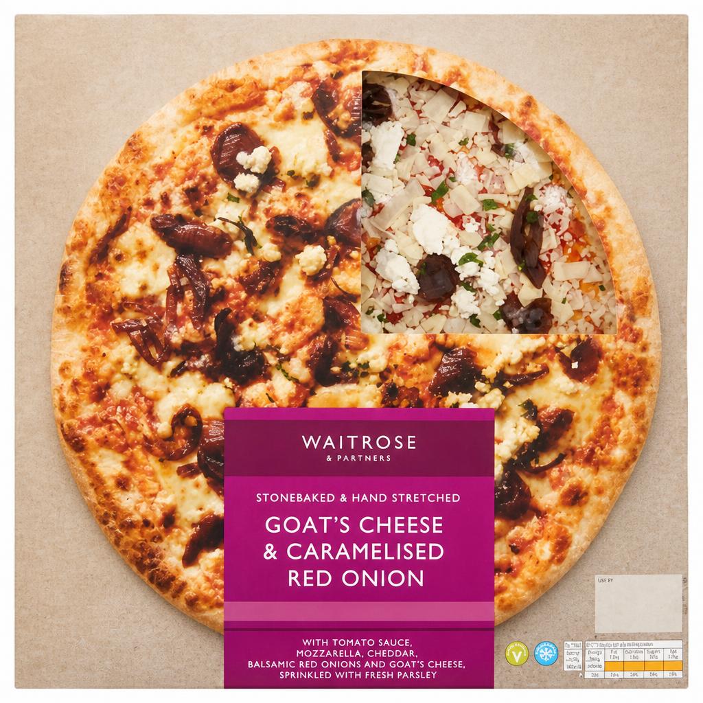 Waitrose Stonebaked Goats Cheese & Caramelised Red Onion Pizza