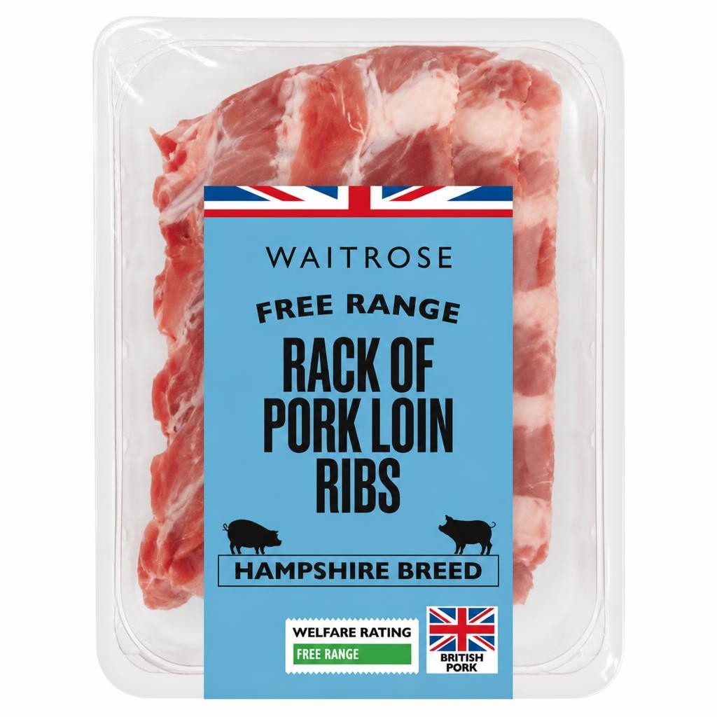 Waitrose Free Range British Pork Rack of Loin Ribs