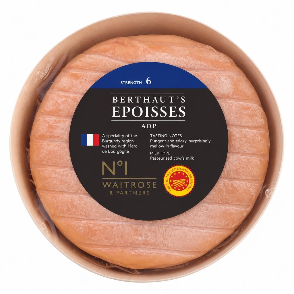 No. 1 Berthaut's Epoisses AOP French Soft Cheese Strength 6