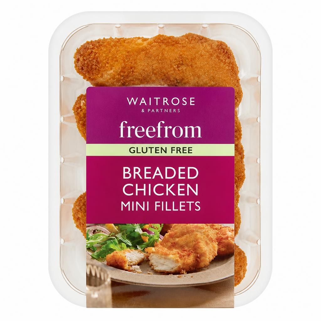 Waitrose Freefrom Gluten Free Breaded Chicken Mini Breast Fillets