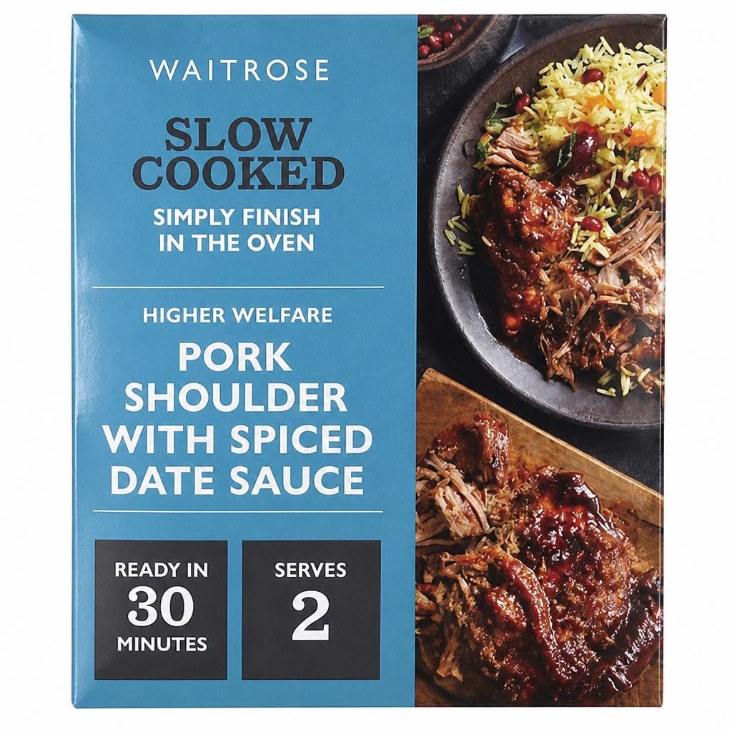 Waitrose Slow Cooked Pork Shoulder with Spiced Date Sauce