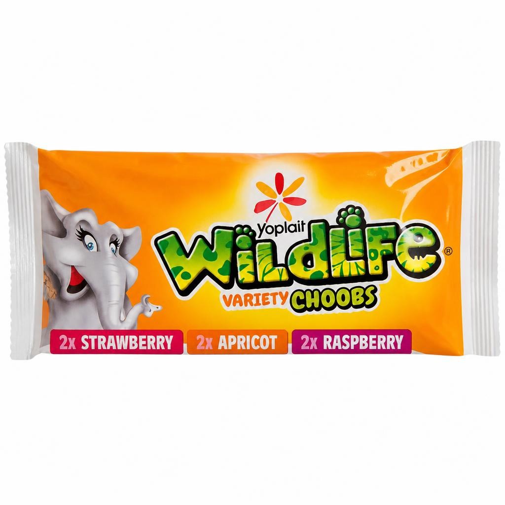 Yoplait Choobs Wildlife Variety Kids Yogurts