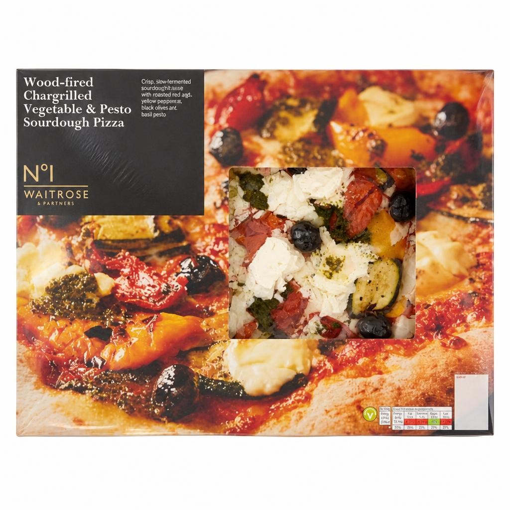 No.1 Wood-fired Chargrilled Vegetable & Pesto Sourdough Pizza