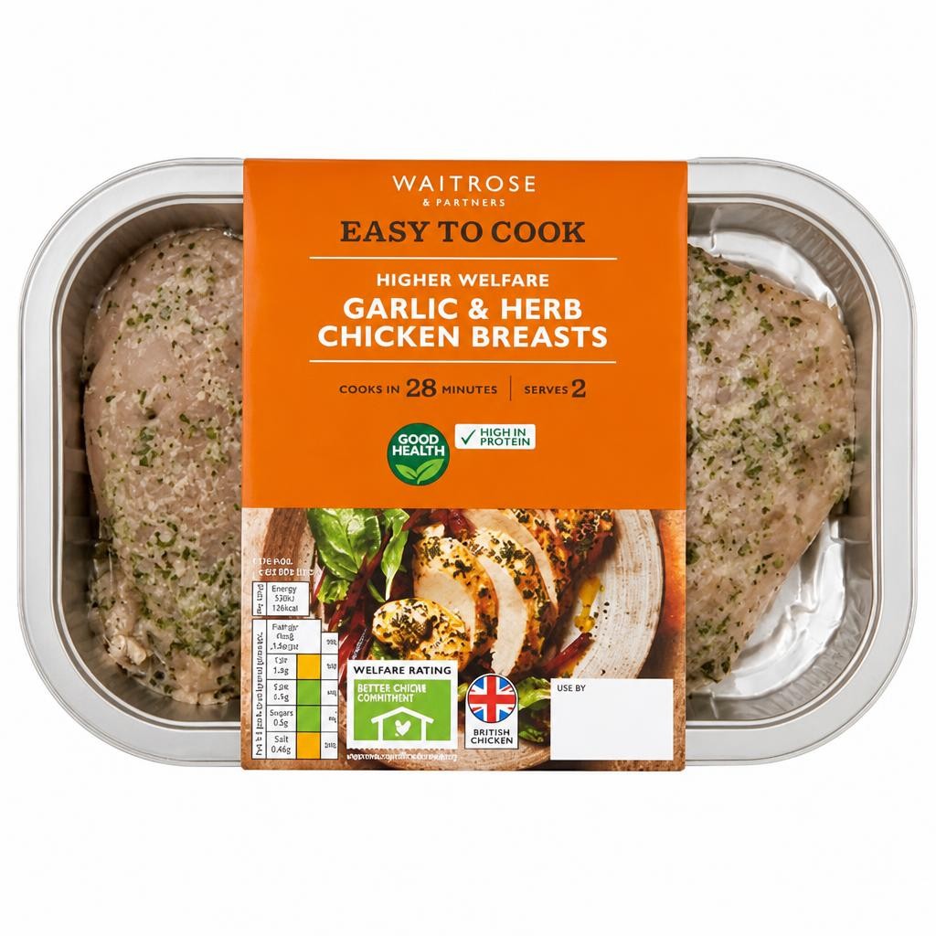 Easy to Cook Garlic & Herb Chicken Breasts