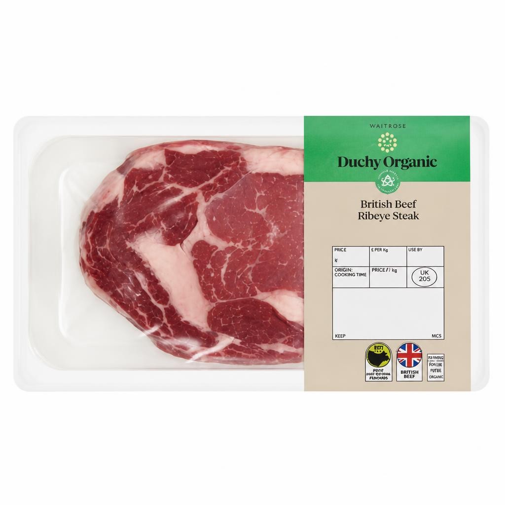 Duchy Organic British Beef Ribeye Steak