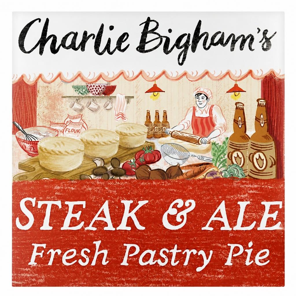 Charlie Bigham's Steak & Ale Full Pastry Pie