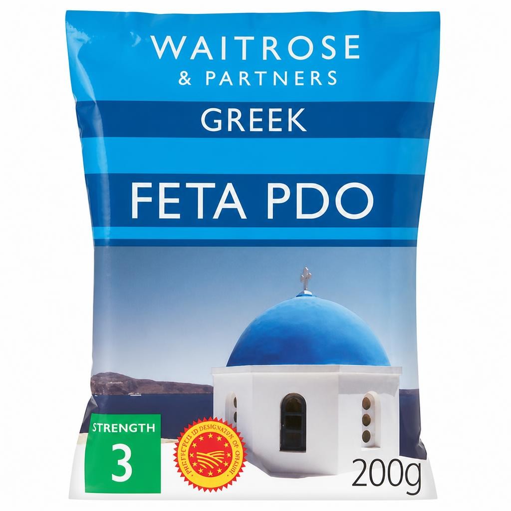 Waitrose Greek Feta Cheese Strength 3