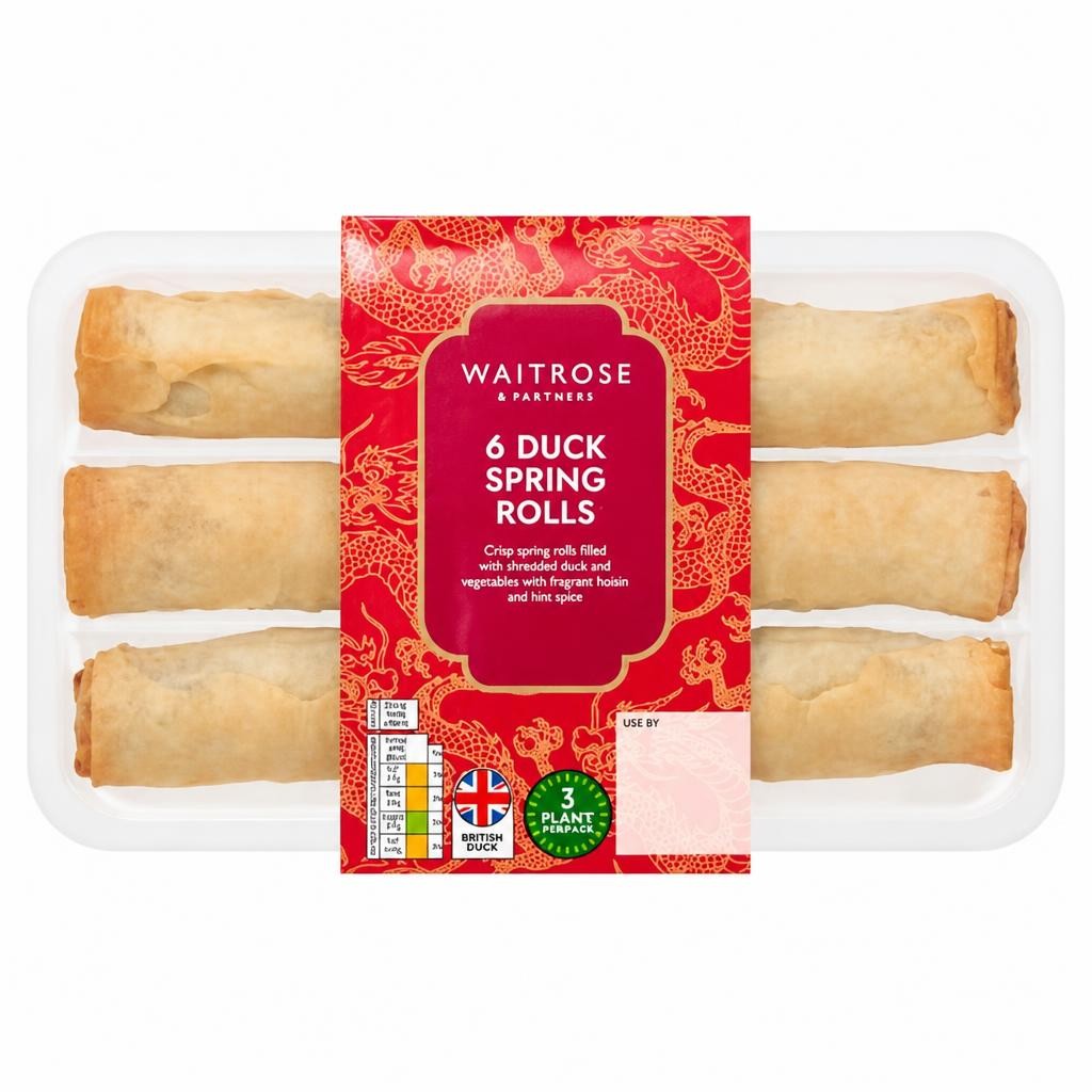 Waitrose 6 Duck Spring Rolls