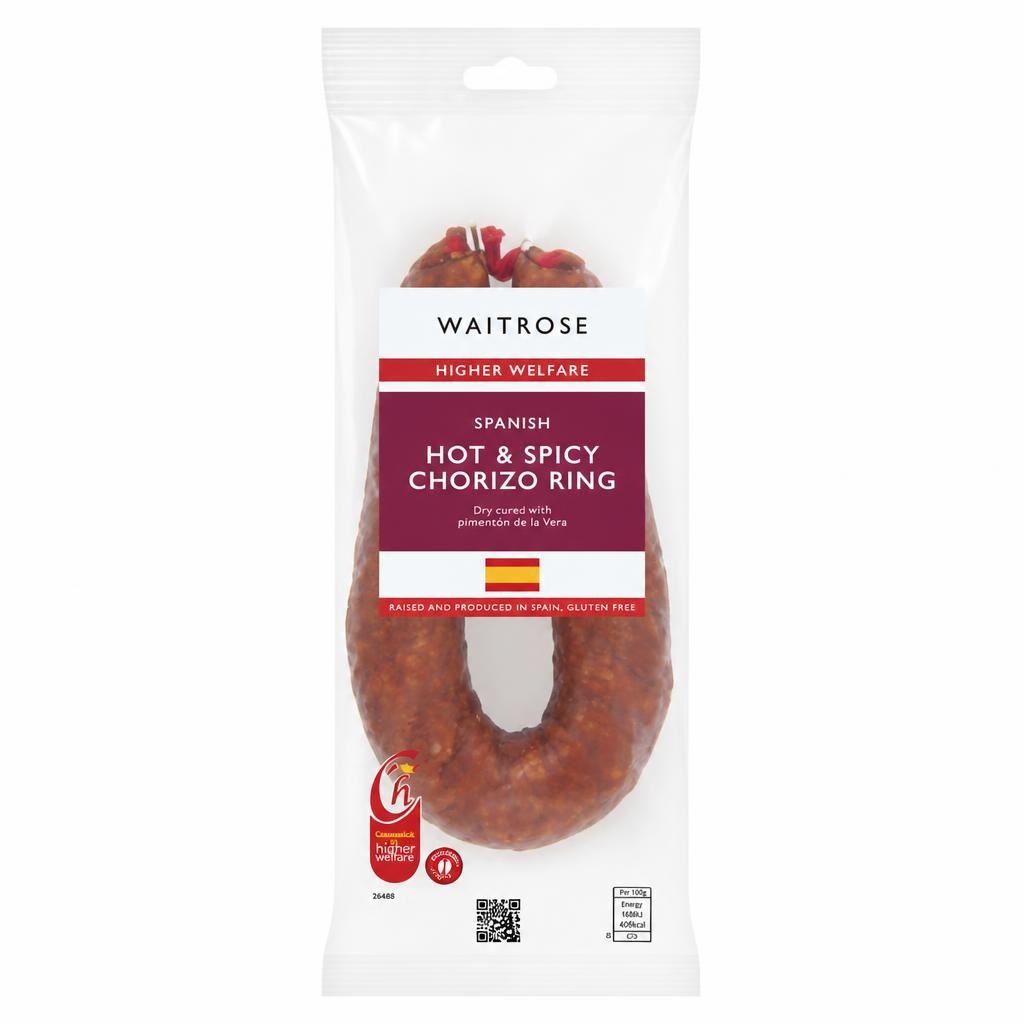 Waitrose Spanish Hot & Spicy Chorizo Ring