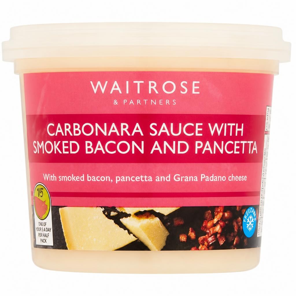 Waitrose Carbonara with Smoked Bacon and Pancetta Sauce