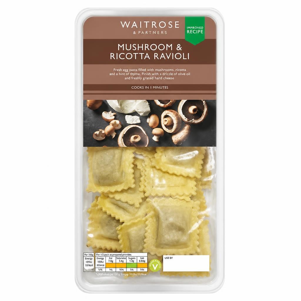 Waitrose Mushroom & Ricotta Ravioli