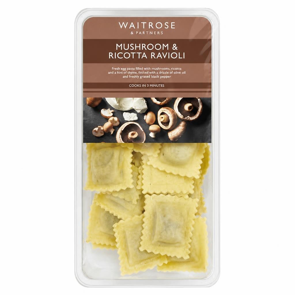 Waitrose Mushroom & Ricotta Ravioli
