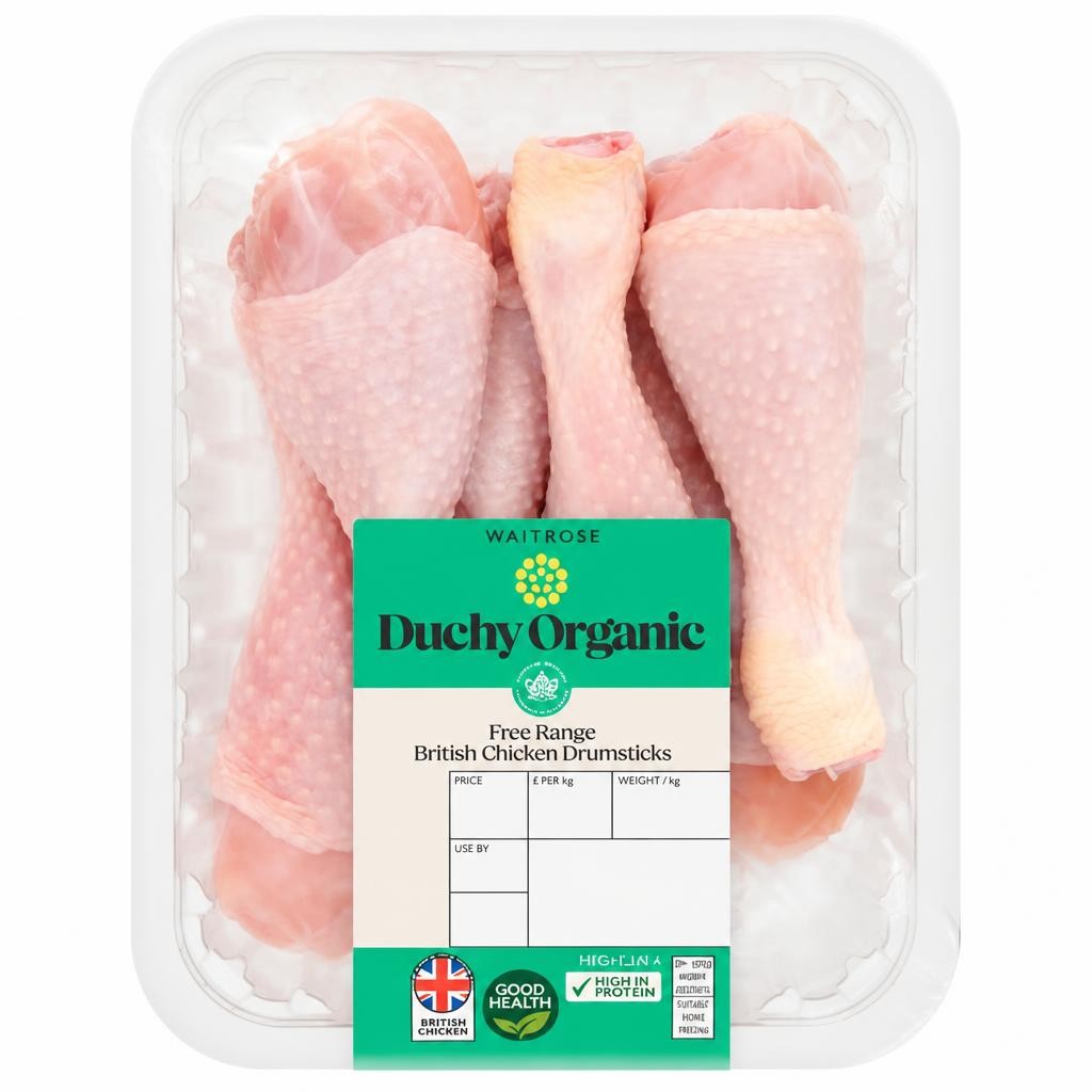 Duchy Organic Chicken Drumsticks 6, Skin-on & Bone-in
