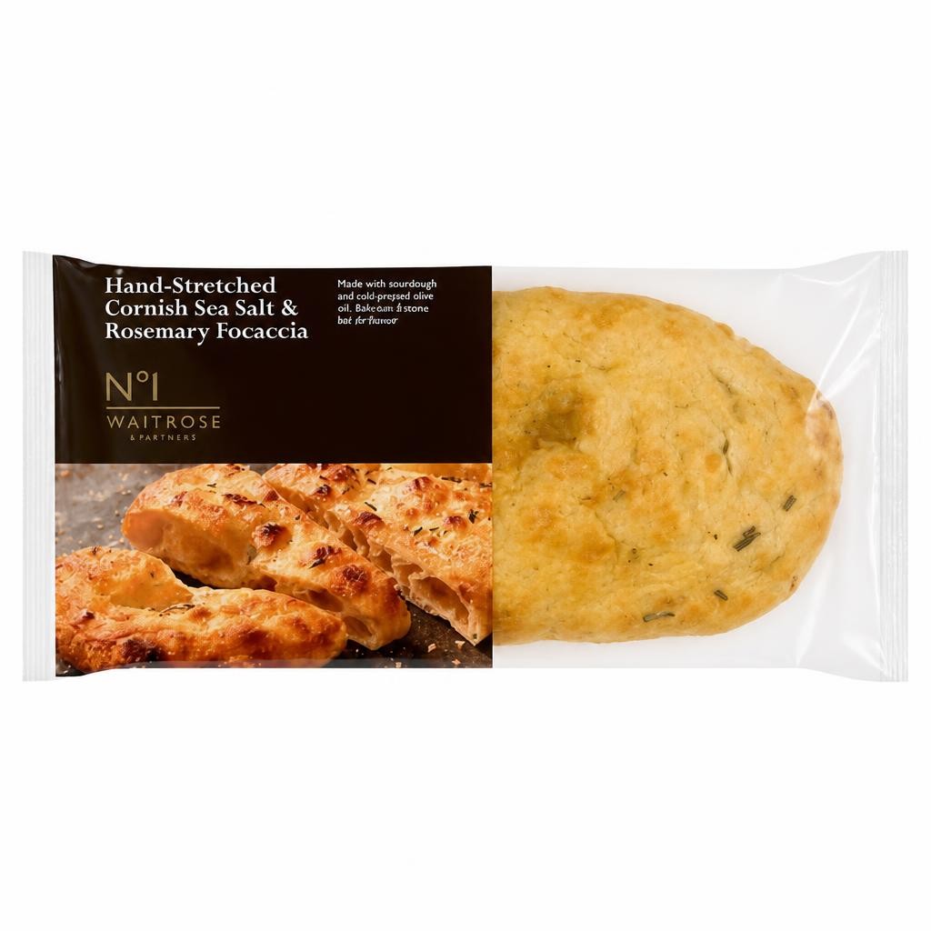 No.1 Hand-Stretched Cornish Sea Salt & Rosemary Focaccia