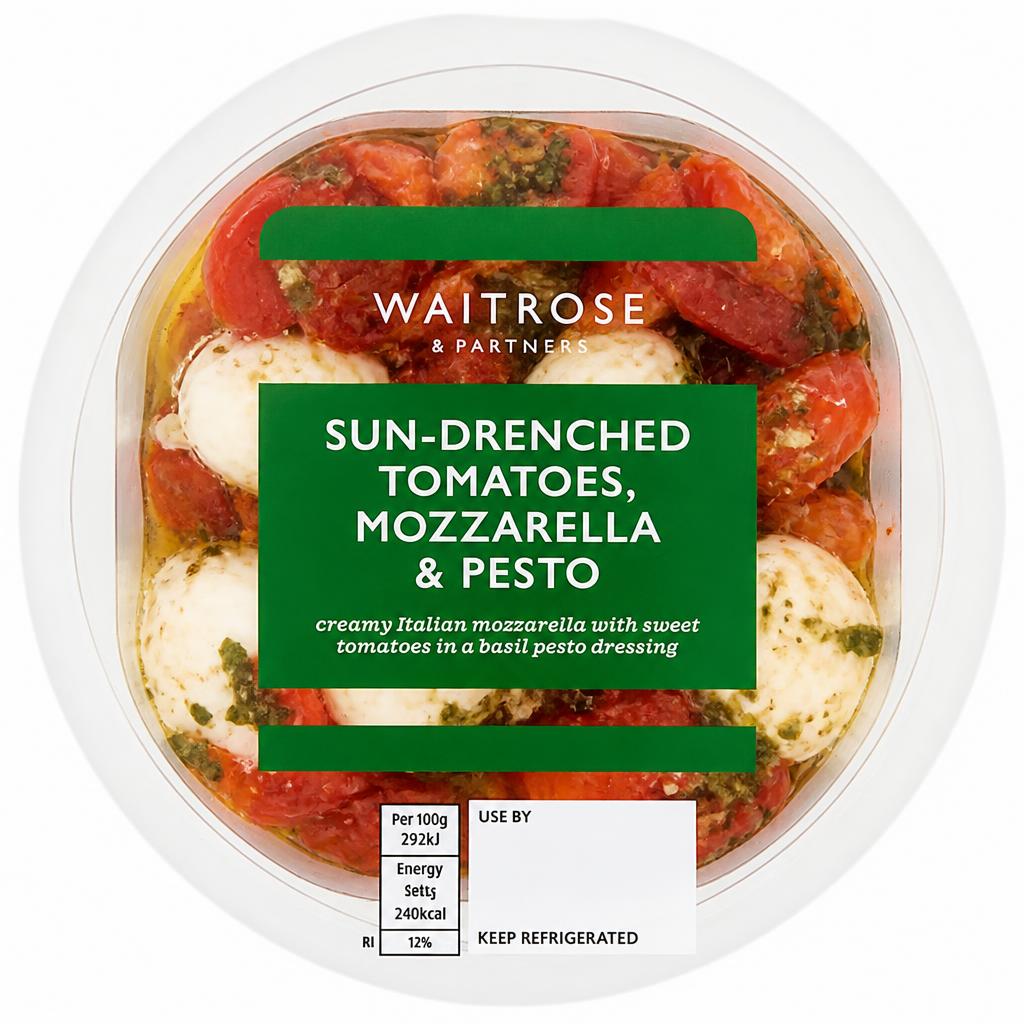 Waitrose Sun-Drenched Tomatoes, Mozzarella & Pesto