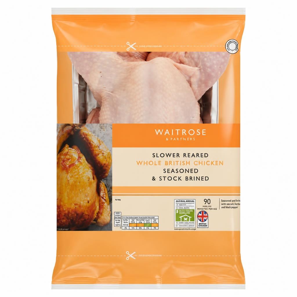 Waitrose Stock Brined Whole Chicken