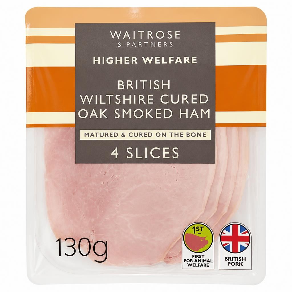 Waitrose British Oak Smoked Ham 4 Slices