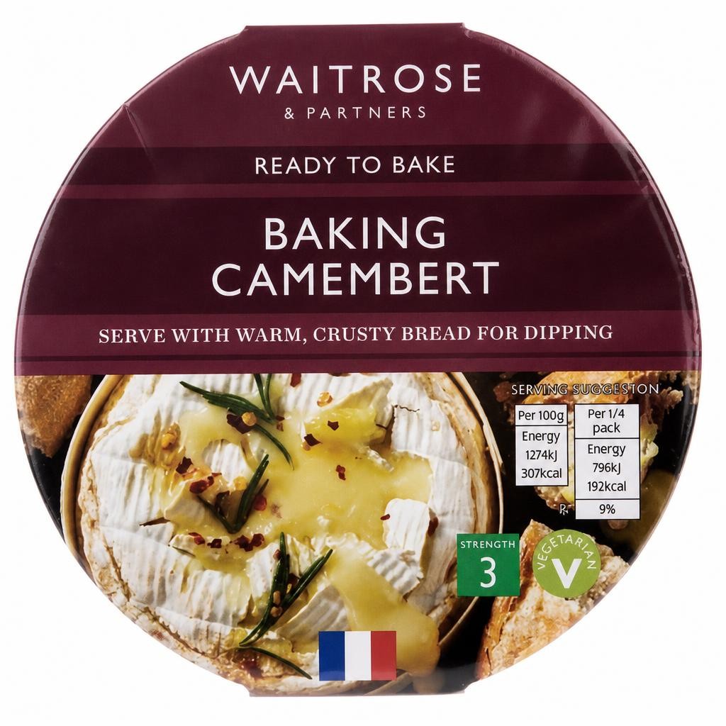 Waitrose Baking Camembert Cheese Strength 3