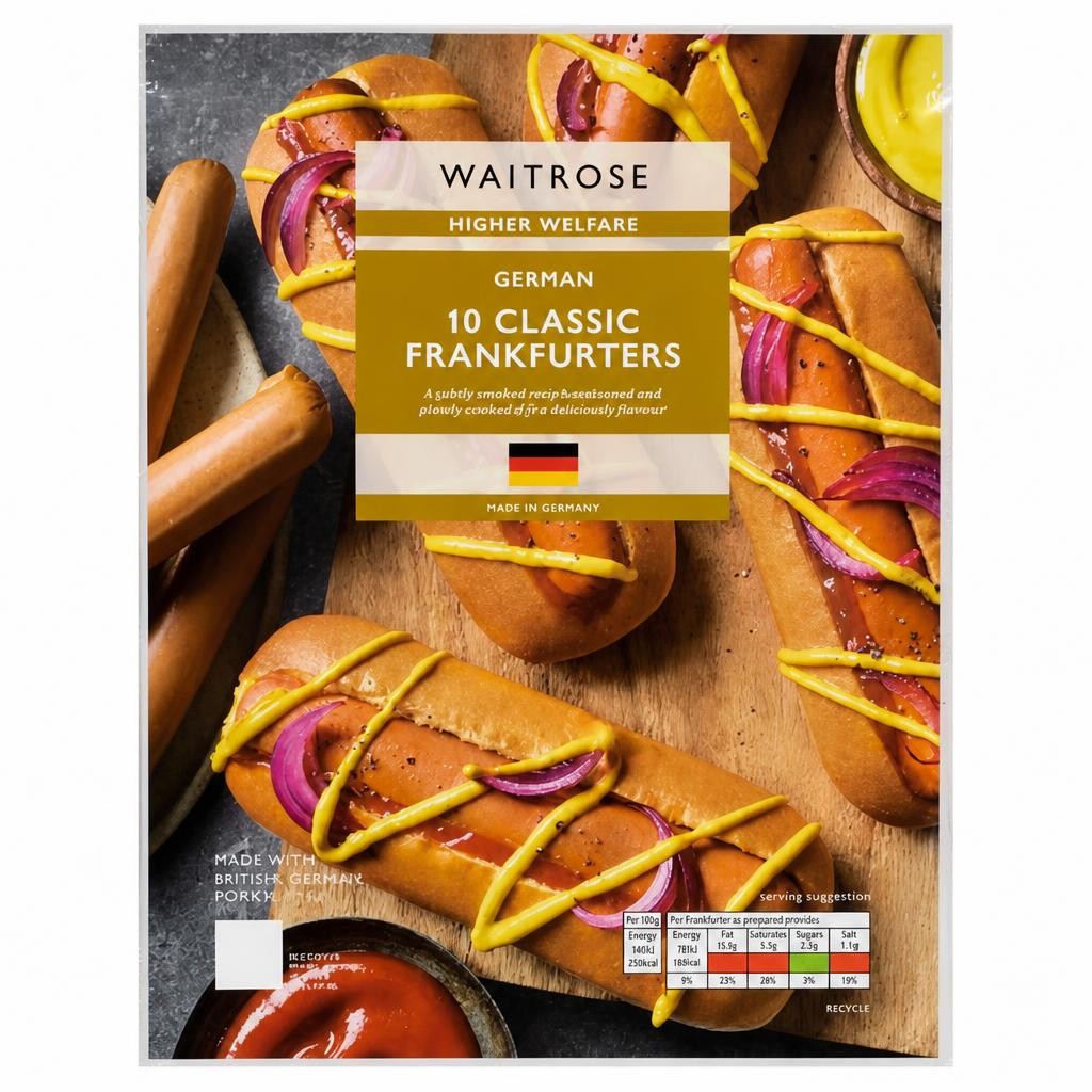 Waitrose 10 Classic German Frankfurters