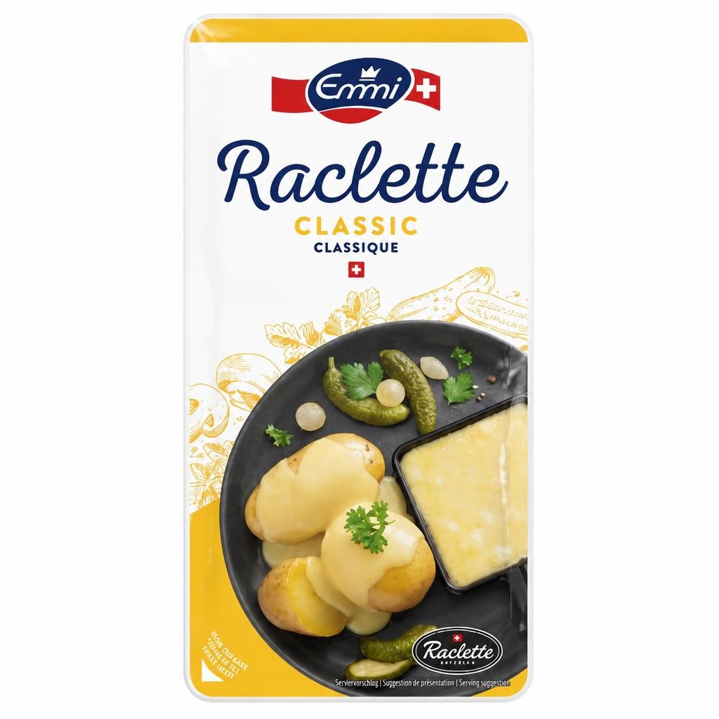 Emmi Raclette Pure Classic Sliced Cheese